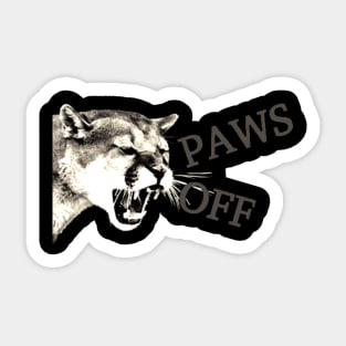 PAWS OFF Sticker